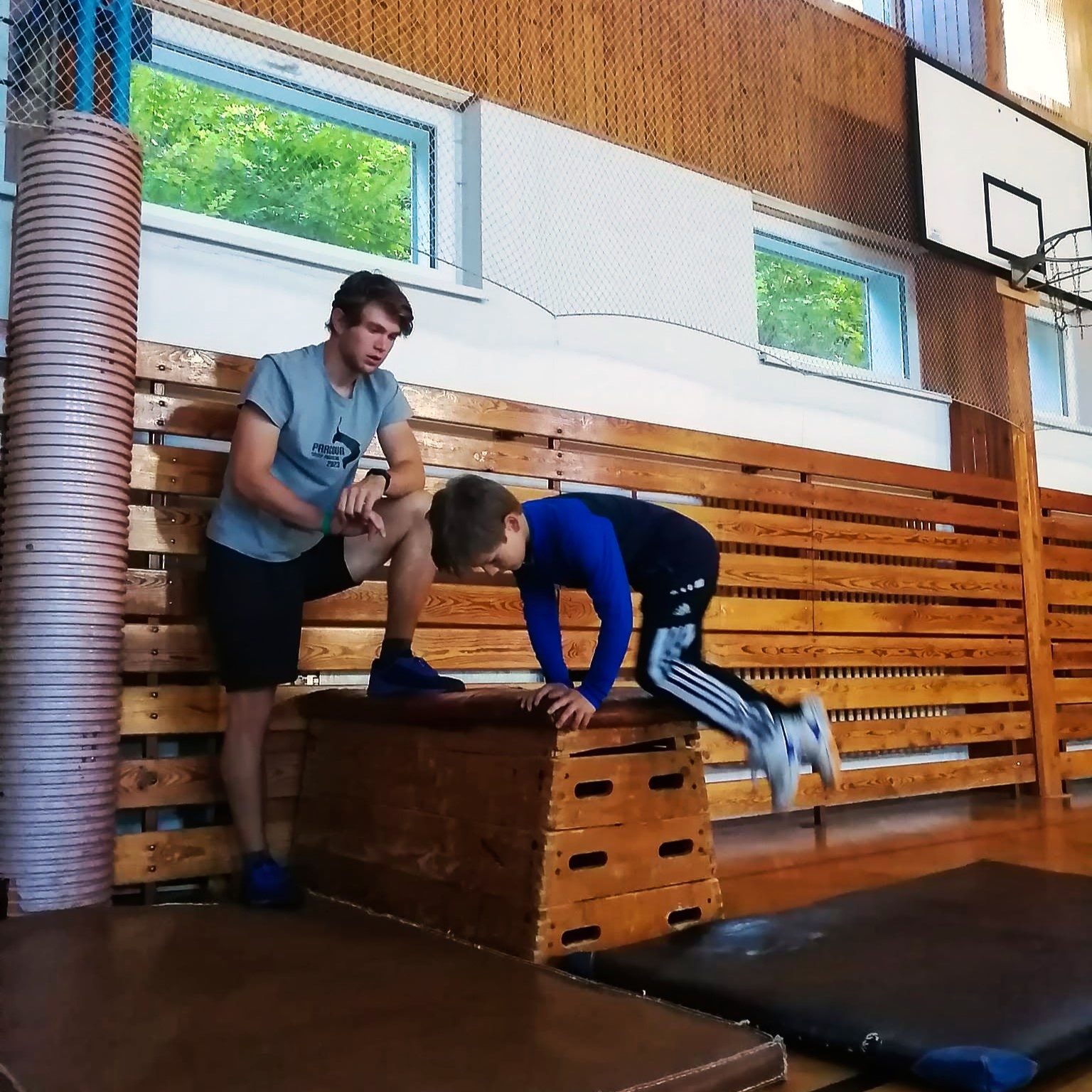 Individuální trénink parkouru